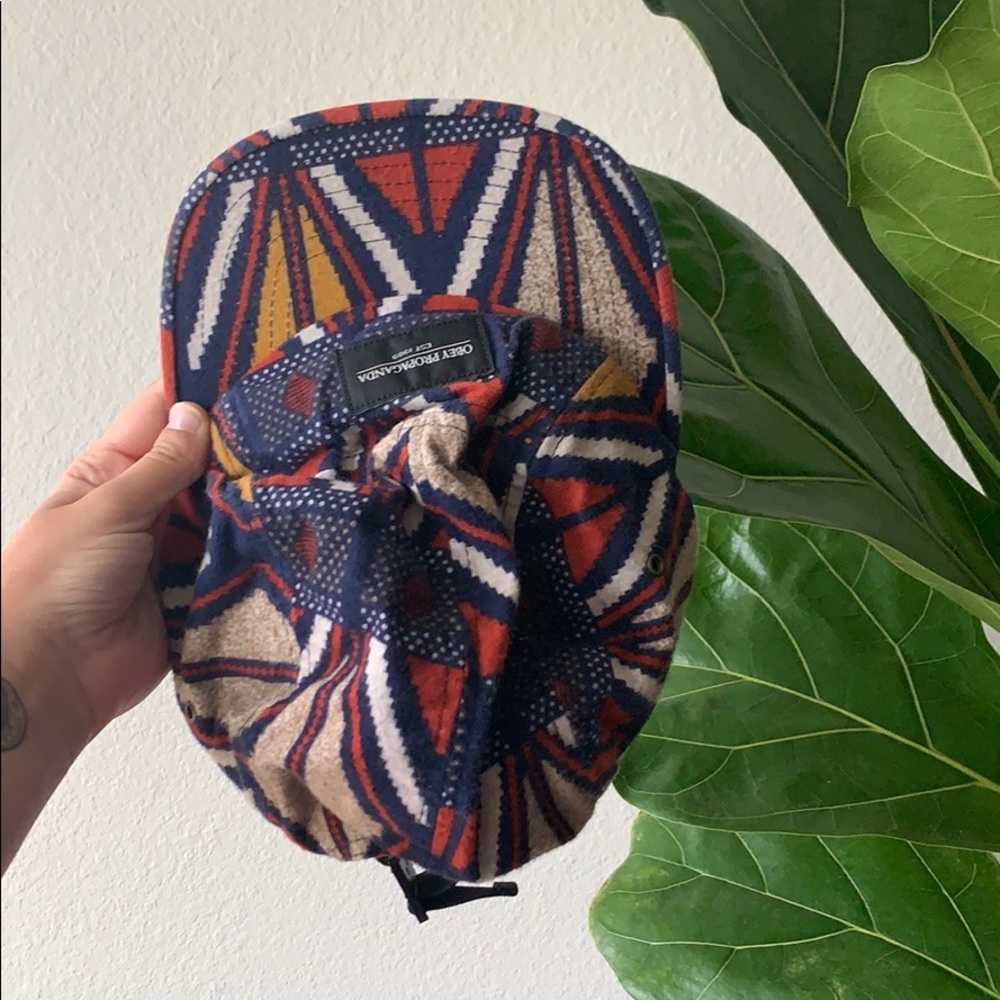 Obey Propaganda Navy Aztec Hat